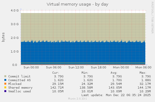 Virtual memory usage