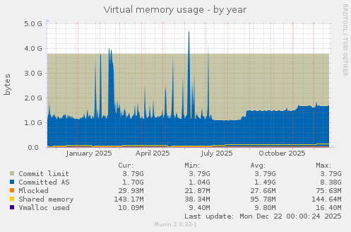 Virtual memory usage