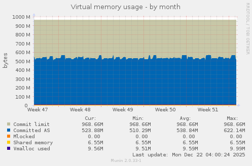 Virtual memory usage