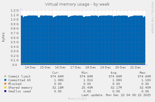 Virtual memory usage