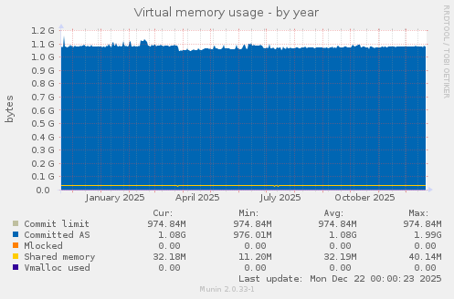 Virtual memory usage