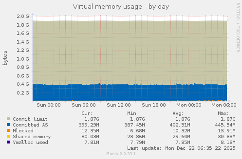 Virtual memory usage